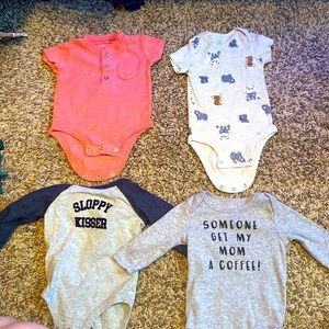 4 onzies, 3 months, baby boy